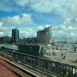 Explored Hamburg a bit and then met up with my colleague Dennis Traub to visit the Elbphilharmonie observation deck and the Reeperbahn. 😳 Then dinner and beers with local AWS leader Andreas! 🍻