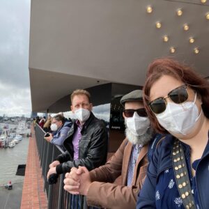 Explored Hamburg a bit and then met up with my colleague Dennis Traub to visit the Elbphilharmonie observation deck and the Reeperbahn. 😳 Then dinner and beers with local AWS leader Andreas! 🍻