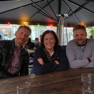 Explored Hamburg a bit and then met up with my colleague Dennis Traub to visit the Elbphilharmonie observation deck and the Reeperbahn. 😳 Then dinner and beers with local AWS leader Andreas! 🍻