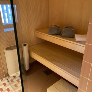 You guys, Helsinki is *off the hook*. It’s the end of summer and restrictions are coming in, so the youths are partying while they can. Those dark booths on the Ferris Wheel? SAUNAS. So many people out and about. Thank you to my colleague Marcia for meeting up with us!! ❤️ (And yes, our hotel room has its own sauna!!)