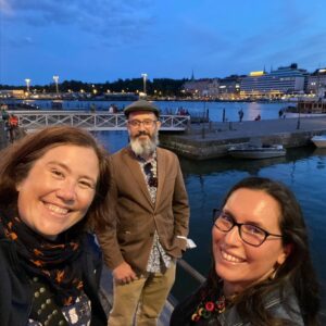 You guys, Helsinki is *off the hook*. It’s the end of summer and restrictions are coming in, so the youths are partying while they can. Those dark booths on the Ferris Wheel? SAUNAS. So many people out and about. Thank you to my colleague Marcia for meeting up with us!! ❤️ (And yes, our hotel room has its own sauna!!)