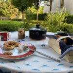 Weisswurst Frühstück in the Garten before it gets too hot today…