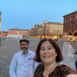 La dolce vita! We are exploring lovely Modena at night… 🇮🇹