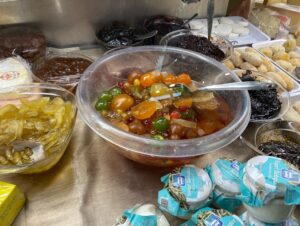 Today we’re doing a guided food tour of Modena! After a brekkie of cappuccino and gnocco fritto, we headed into the covered market…