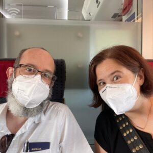 Another travel day! After a brief stop in Milan to say hello to @alexcasalboni, we are on a train headed to Switzerland. Next stop Zürich… 🚄