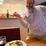 Saltbae ❤️. (It was a very good dinner, even though he set off every fire alarm in the house.) 😂