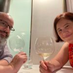 Hola Barcelona! What a lovely night. Palm trees, good Catalan wine, so much beautiful seafood, and the best steak we’ve had in a year!🍷🦐🦞🥩