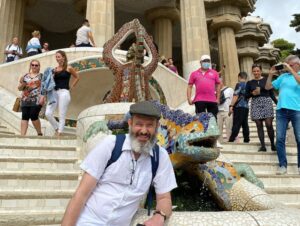 Park Güell. Views over Barcelona, Gaudí architecture, trencadís mosaics, and lovely gardens!