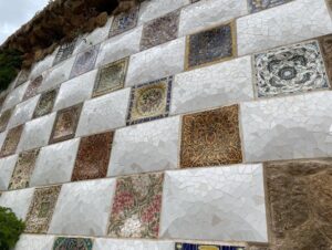 Park Güell. Views over Barcelona, Gaudí architecture, trencadís mosaics, and lovely gardens!