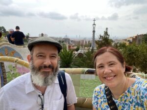 Park Güell. Views over Barcelona, Gaudí architecture, trencadís mosaics, and lovely gardens!