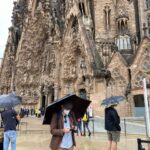 La Sagrada Familia. The exterior is striking, but the interior is breathtaking. The most beautiful church I’ve ever been in. 🌈⛪️