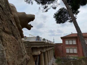 Park Güell. Views over Barcelona, Gaudí architecture, trencadís mosaics, and lovely gardens!