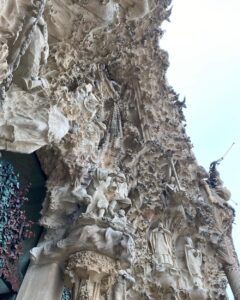 La Sagrada Familia. The exterior is striking, but the interior is breathtaking. The most beautiful church I’ve ever been in. 🌈⛪️