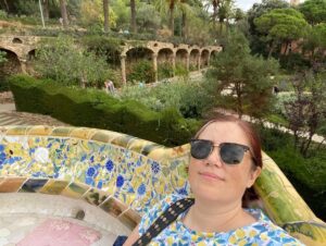 Park Güell. Views over Barcelona, Gaudí architecture, trencadís mosaics, and lovely gardens!