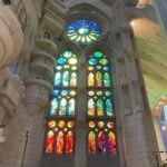 La Sagrada Familia. The exterior is striking, but the interior is breathtaking. The most beautiful church I’ve ever been in. 🌈⛪️