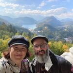 After the hike, it was time to climb alllll the way up to Neuschwanstein. We had a quick lunch and then started up the hill to get there in time for our English tour. (Pre-Covid they’d take groups of 60, but ours was only 6!) I do like Ludwig’s style… ❤️🏔🏰🍂