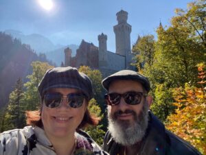 After the hike, it was time to climb alllll the way up to Neuschwanstein. We had a quick lunch and then started up the hill to get there in time for our English tour. (Pre-Covid they’d take groups of 60, but ours was only 6!) I do like Ludwig’s style… ❤️🏔🏰🍂