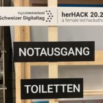 Final preparation for tomorrow‘s #herhack2021! By this time tomorrow, there will be 250 women hackers powering away on solutions to some of the world’s most pressing problems. How cool is that?? #digitalswitzerland #aws (Also, I’ve never been to a hackathon in a warehouse before. There’s a giant disco ball and a SLIDE!!)
