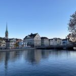 Zürich at dusk is very, very pretty. 🏔🌅