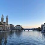 Zürich at dusk is very, very pretty. 🏔🌅