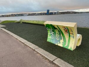 My own pilgrimage today was, of course, to Roald Dahl Plass in Cardiff. (He was born there!) We also walked out to the Barrage where we found Crocky-Wock, the Enormous Crocodile. 🐊