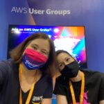 First day of #AWSreInvent flew by! I helped out at the Developer Lounge booth for a few hours, where I shared some Aussie stickers. Then I attended the AWS Heroes party and caught up with my German buddies next to an amazing view. 😍🍻