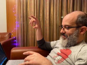 Me: What is happening. Why are you doing Dr. Strange hands? Him: I’m doing yesterday’s #adventofcode and It involves rotating things in space. 😂