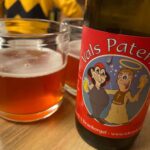 Great Belgian Beer Tasting #10 - Vals Paterke Sils. A fruit beer! This is my favorite one yet. (And yes, Charlie Brown cooked me dinner…)