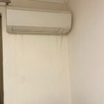 I knew you all were getting some serious rain in Sydney, but didn’t realise how bad it was until Kelly Vincent sent this photo of rainwater pouring through the air conditioner in our old bedroom! 😱😭