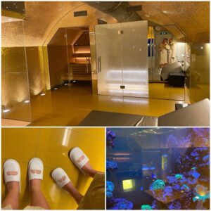 We discovered this morning that the hotel has a sauna and steam bath you can reserve. Perfect way to end the day… 😅