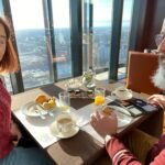 Breakfast with a view. Only a little seedy from last night… 😅☕️