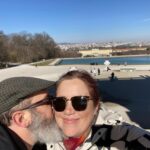 A cold and windy visit to Schönbrunn Palace, and then Wiener schnitzel for lunch with a view of the Danube. 🏰🍺