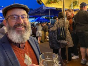 Frühlingsfest has begun! And they have a BEER CAROUSEL. We had half-meter sausages for dinner. There were a LOT of beardy dudes in Lederhosen. #springinmunich 🍻🎠