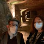 Hello Nürnberg! We toured the historic rock cellars below the city that were used for brewing, pickling, and air raid shelters in WW2. Then we had a fabulous dinner at @hausbrauerei.altstadthof, complete with local beer and whisky. ❤️🍻⛏🥃 @historische.felsengaenge