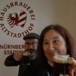 Hello Nürnberg! We toured the historic rock cellars below the city that were used for brewing, pickling, and air raid shelters in WW2. Then we had a fabulous dinner at @hausbrauerei.altstadthof, complete with local beer and whisky. ❤️🍻⛏🥃 @historische.felsengaenge