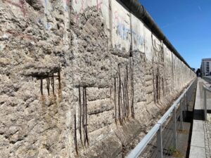 Today we did an all-day (6+ hours) cycling tour with Fat Tire Tours in Berlin. Nate led our group of 6 all over East and West Berlin, learning about the Wall and the history of the city while we racked up a good 25km. Highly recommended, especially on a gorgeous Spring day like today!