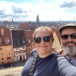 It was a beautiful day in Nuremberg today! We visited the castle and the market and the museum, and we caught up for dinner with @frank.prechtel. ❤️☀️🏰