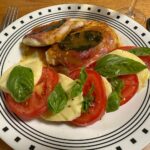 Chicken scaloppine and Caprese salad. The Snook is really outdoing himself in 2023…❤️