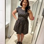 Bathroom selfie of my new Made590 Jessie dress featuring Rifle Paper Co. fabric! 👗😍 A few weeks ago, I saw my friend Jody Podbury wearing a beautiful Liberty print dress and asked her where she got it. She told me @made590 and I started following them on Insta. When I saw the new capsule range coming out, I had to go try them on… and two of them came home with me. 😉 The Made Squad
