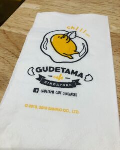 Made a pilgrimage to a cafe dedicated to Gudetama, Sanrio’s chronically-depressed lazy egg. #winning #grownups 🥚😍 @ Gudetama Café Singapore