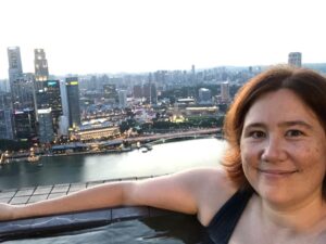Sunset. Current mood: “We’re gonna live like kings! Damn hell ass kings!” ❤️ @ Marina Bay Sands
