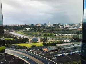 Nice view from the AWS Melbourne office! 🌧