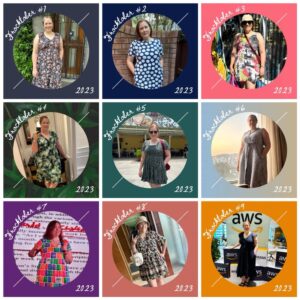 Frocktober round up! I’ve almost hit my fundraising goal for the year, and I really appreciate the support for the OCRF and the work they’re doing. You can still donate (https://www.frocktober.org.au/my-fundraising/4152/kristine-howard) if you want to help them find an early detection test for ovarian cancer. ❤️👗