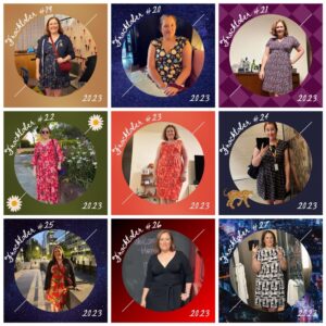 Frocktober round up! I’ve almost hit my fundraising goal for the year, and I really appreciate the support for the OCRF and the work they’re doing. You can still donate (https://www.frocktober.org.au/my-fundraising/4152/kristine-howard) if you want to help them find an early detection test for ovarian cancer. ❤️👗