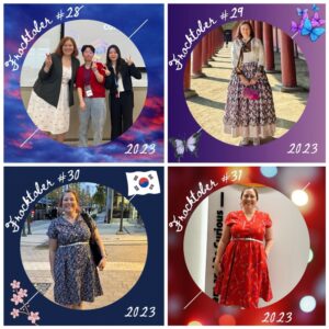 Frocktober round up! I’ve almost hit my fundraising goal for the year, and I really appreciate the support for the OCRF and the work they’re doing. You can still donate (https://www.frocktober.org.au/my-fundraising/4152/kristine-howard) if you want to help them find an early detection test for ovarian cancer. ❤️👗