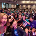 Having an awesome day with 800 young women at #awsgirlstechday! Thanks to our keynote speaker Carly Wishart and panelists Rebecca Burke, Afshan Siddiqui, and AWS Hero Wendy Wong. We’ve got lasers, robots, and VR happening! Amazing work by Amy Jaballah, Inspiring the Future Australia, all the AWS volunteers, and the #awsincommunities team for making this happen! ❤️