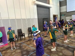 Having an awesome day with 800 young women at #awsgirlstechday! Thanks to our keynote speaker Carly Wishart and panelists Rebecca Burke, Afshan Siddiqui, and AWS Hero Wendy Wong. We’ve got lasers, robots, and VR happening! Amazing work by Amy Jaballah, Inspiring the Future Australia, all the AWS volunteers, and the #awsincommunities team for making this happen! ❤️