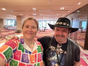 It’s always fun to catch Dylan Beattie in person. Oddly, didn’t expect the end result to be listening to Billy Joel on the bus… 😂 #yow23 #yowconf