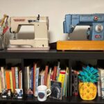 Two vintage sewing machines means I’m officially a collector now, right? Fun trivia: while both machines date from the 1950’s, the blue Pinnock Sewmatic weighs more than 2x the cream Elna Supermatic! (19kg/41lb vs 8kg/17.5kb) By comparison, my fancy new Janome Skyline S5 weighs 10kg/22lb. 💪😅 #sewingmachine #vintage #retro #sewing (Note to self: no more teasing @darkosubotica about his retro computers. 😂)