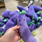 Miniso is selling, I kid you not… “stress-relief eggplants.” #nothingsuss 🤨🍆